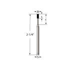 A&M Instruments Industrial CBN 0.188" Flat End Cylinder (Mandrel) - CBN4378-0188 - A & M Instruments Quality Diamond Tools