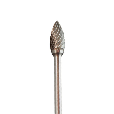 A&M Instruments Industrial Carbide Bur 0.185" Flame - HPC1600 - A & M Instruments Quality Diamond Tools