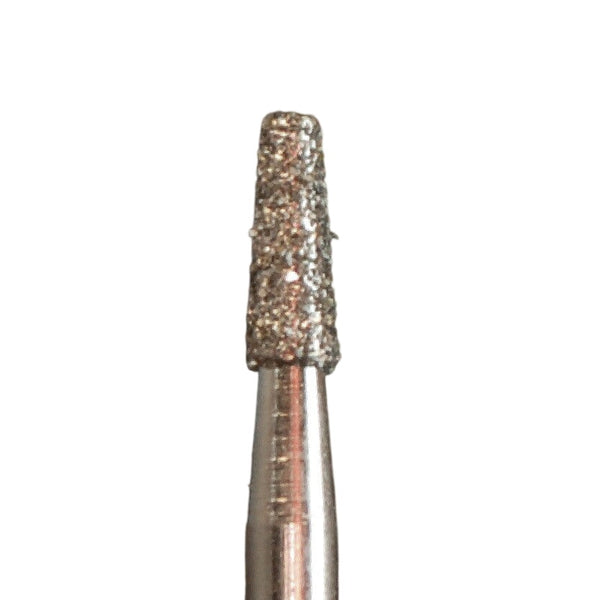 A&M Instruments Multi-Use FG Diamond Dental Bur 1.6mm Short Shank Flat End Taper - F16SS - A & M Instruments Quality Diamond Tools