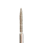 A&M Instruments Single Patient Use FG Diamond Dental Bur 1.3mm Long Flame - E5L - A & M Instruments Quality Diamond Tools