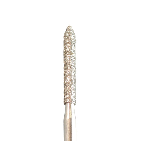 A&M Instruments Multi-Use FG Diamond Dental Bur 1.4mm Long Pointed Cylinder - E7L - A & M Instruments Quality Diamond Tools