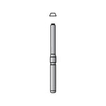 A&M Instruments Multi-Use FG Diamond Dental Bur 1.2mm Round Tissue Protective End - TPE12 - A & M Instruments Quality Diamond Tools