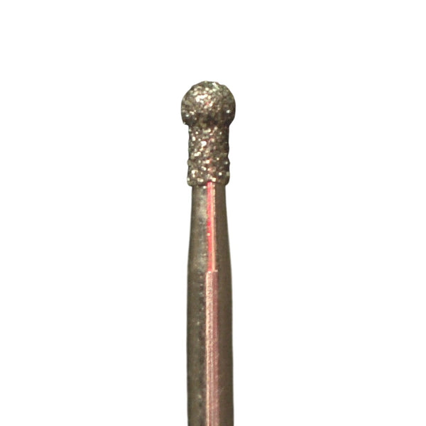 A&M Instruments Single Patient Use FG Diamond Dental Bur 1.8mm Round Ball w/Collar - A3L - A & M Instruments Quality Diamond Tools