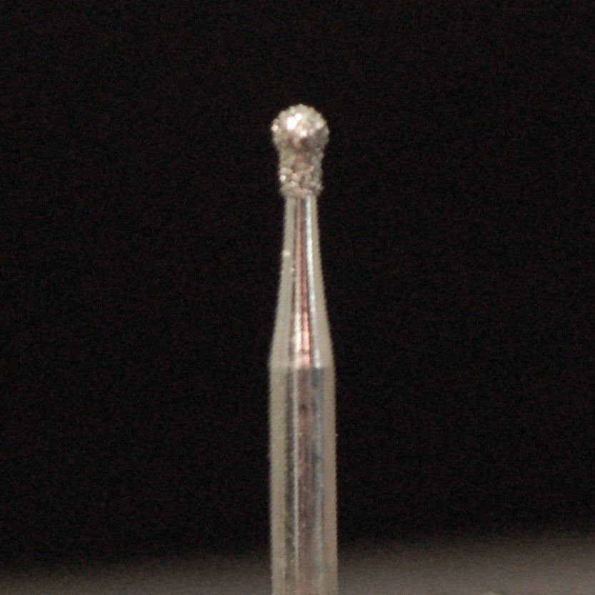 A&M Instruments Single Patient Use FG Diamond Dental Bur 1.2mm Round Ball w/Collar - A1L - A & M Instruments Quality Diamond Tools
