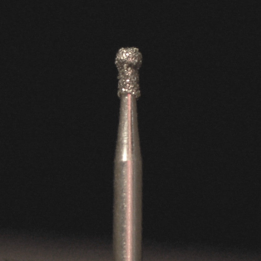 A&M Instruments Single Patient Use FG Diamond Dental Bur 1.4mm Round Ball w/Collar - A2L - A & M Instruments Quality Diamond Tools