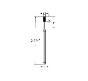 A&M Instruments Industrial CBN 0.312" Flat End Cylinder (Mandrel) - CBN4378-0312 - A & M Instruments Quality Diamond Tools