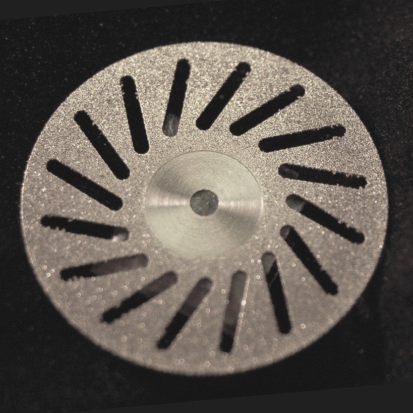 A&M Instruments Unmounted Industrial Diamond Disc 0.86" (22mm) Double-Sided See-Through - DISC600220F - A & M Instruments Quality Diamond Tools