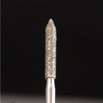 A&M Instruments Multi-Use FG Diamond Dental Bur 1.6mm Long Pointed Cylinder - E7.2L - A & M Instruments Quality Diamond Tools