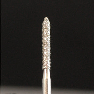 A&M Instruments Single Patient Use FG Diamond Dental Bur 1.4mm Long Pointed Cylinder - E7L - A & M Instruments Quality Diamond Tools
