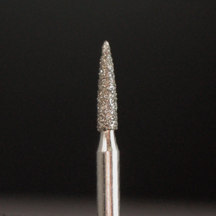 A&M Instruments Single Patient Use FG Diamond Dental Bur 1.4mm Flame - E8 - A & M Instruments Quality Diamond Tools