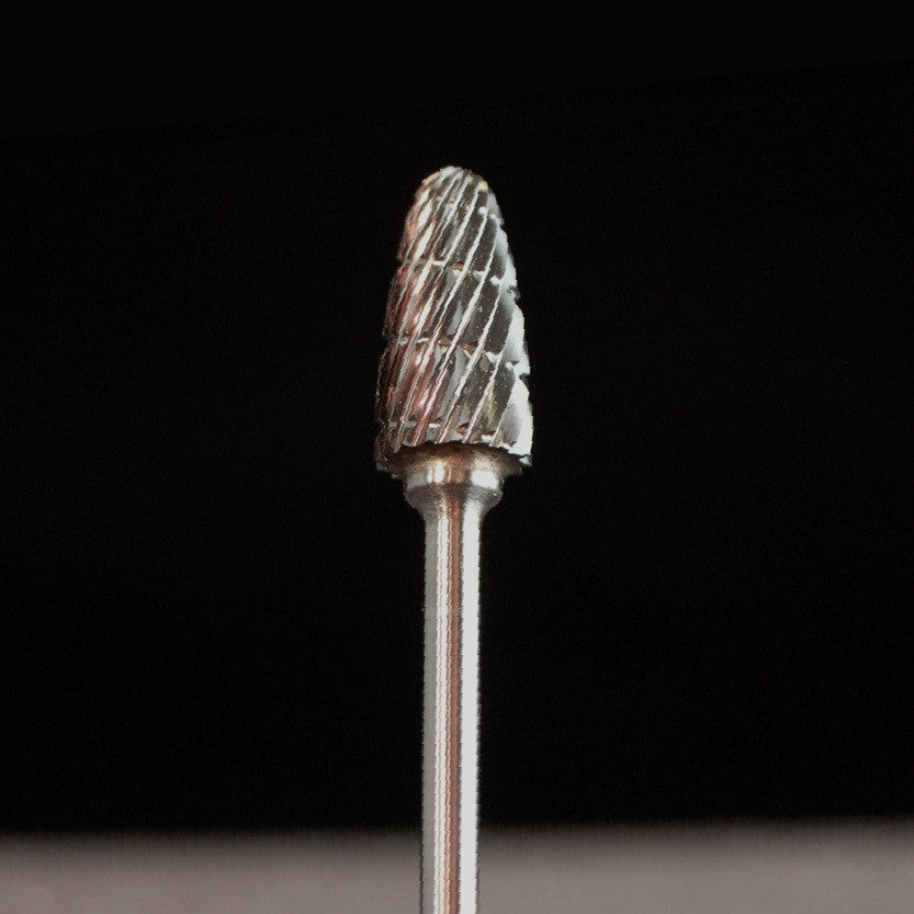 A&M Instruments HP Carbide Bur 6.3mm Blunt Tip Flame - HPC2300 - A & M Instruments Quality Diamond Tools